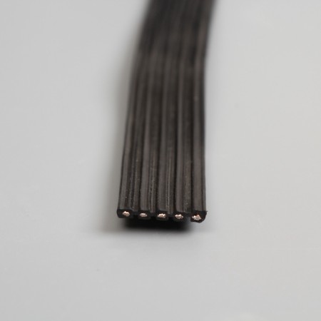 Girlyanda "Bels Light" 50 m, IP65, 5W, dark rubber thread, step 15 cm, E27 (without lamps), 220 V-7