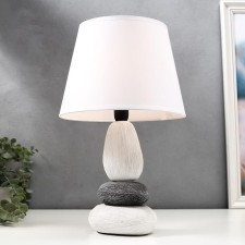 Table lamp 16446/1wt E14 40W white-black 22x22x34 cm Risalux