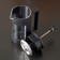 Teapot of a tender jacket - press "Futurism", 350 ml, glass, black color