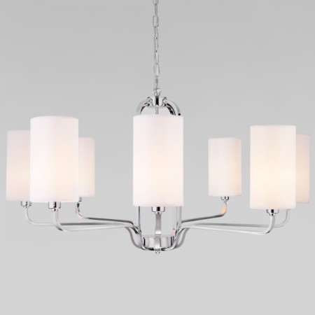 Suspended chandelier with lampshades Purezza, 40W, E14, 88.5x88.5 cm-4