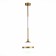 STL LUCE Sus. SL1157.303.01. Arbe. 1x40 W, E14, 20.3x20.3x45 cm, bronze color
