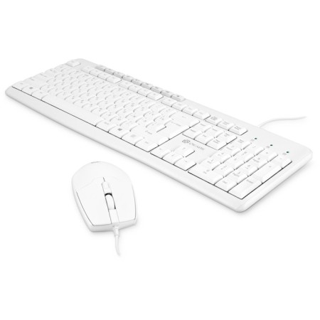 Keyboard + mouse oller S650 CLAV: White Mouse: White USB Multimedia (1875257)-2