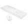 Keyboard + mouse oller S650 CLAV: White Mouse: White USB Multimedia (1875257)