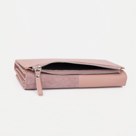 Women's wallet on magnets, pink color-2