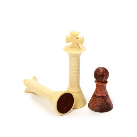 Chess 36 x 31 cm, King H-8.5 cm, Pig H-4.5 cm-2