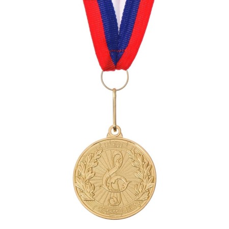Medal thematic "music", gold, d = 4 cm-1