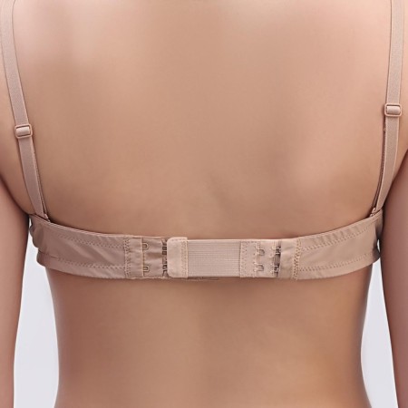 Backfill clip for a bra, 3 rows 2 hooks, 3.2 × 10.5 cm, 3 pcs, white/beige color/black-7