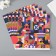 Scrapbooking paper bilateral "Color Geometry" density 180 grams set 5 pcs 30.5x32 cm 10718