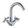Rossinka RS42-62 washbasin mixer, two-handed, with swiveling, color chromium