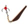 Vertical Winter Lucky John Double Blade with a chain and a tee, 4.5 cm, GC blister