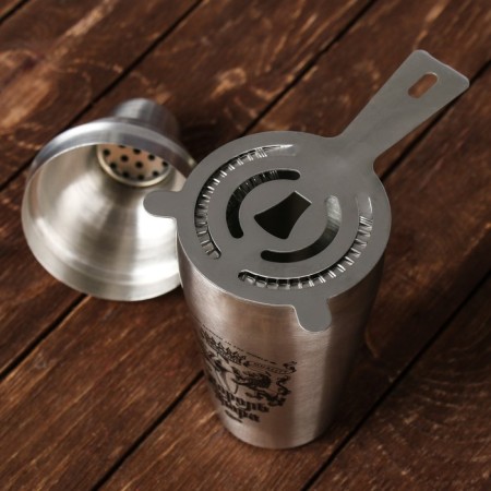 Set for the preparation of cocktails "King Bar", Geyser, Dzhigger, Shaker 600 ml, Streiner, spoon-3