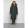 Coat insulated winter female, size 46, dark green color