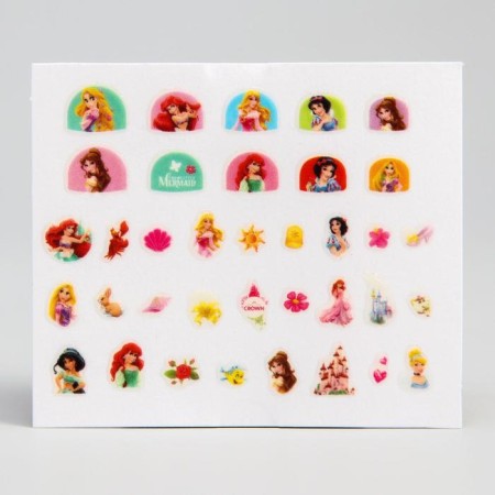 Manicure set. Nail stickers, princesses-3