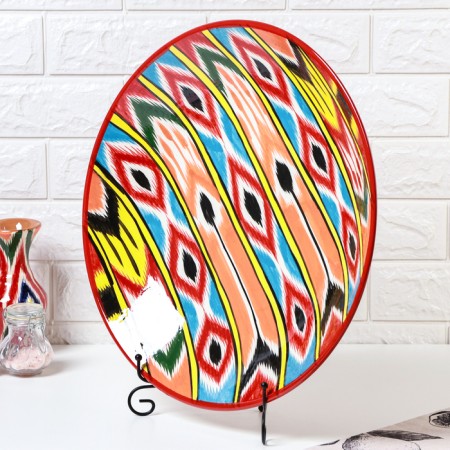 Largan Rishtan ceramics "Atlas", 42 cm, multi -colored-2