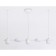 LED LED SUSCOUSE AMBRELLA LIGHT, LINETECH, FL51678, 5XLED, 25 W, 1875LUM, 3000-6400K, white color