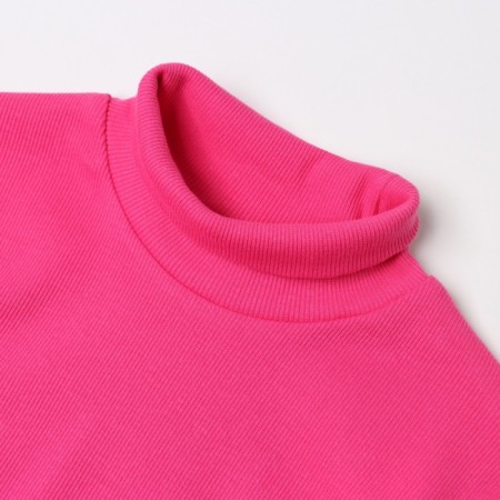 Female turtleneck, pink color, size 42 (s)-1