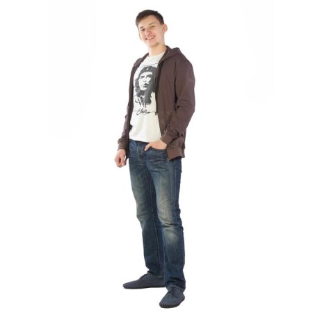 Hoods male, size 48, brown color-3