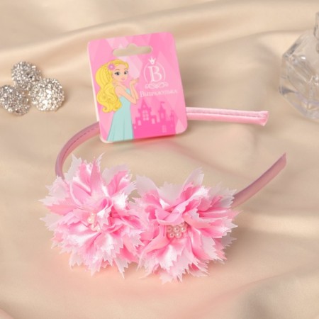 Hair cap "chosen" Astra, 0.9 cm, pink-1