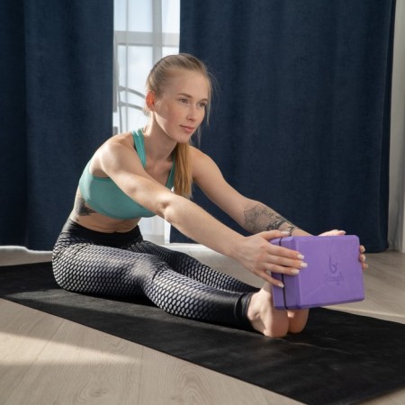 Sangh yoga block, 23x15x8, purple color-7