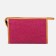 Cosmetic bag with a lining, raspberry color