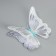 Magnet Plastic glows in the dark "gray butterflies" double wings set 12 pcs