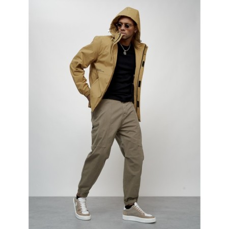 Sports male jacket, size 56, beige color
