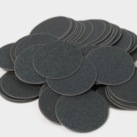 Frone file for a disk, abrasiveness 240, d2.5 cm, packing 50 pcs, black color-9