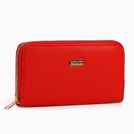 Nazamok wallet, 19x9.5x2 cm, leatherette, red color-1