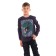 Sweatshirt for a boy, the color is dark gray, height 134