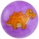 Children's ball "dinosaurics", d = 25 cm, 60 g, color mix