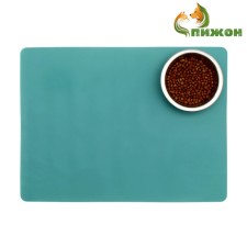 Silicone rug for a bowl, 40 x 30 cm, green