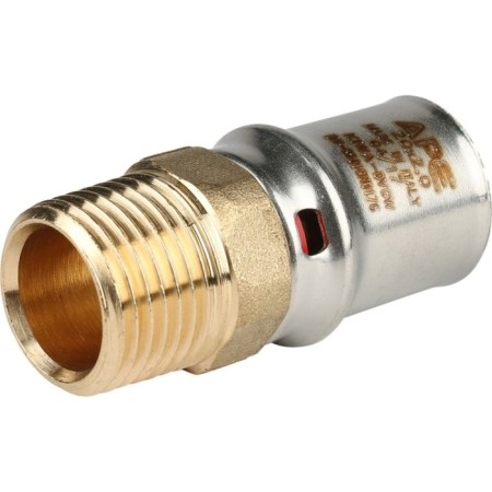 Stout SFP-0001-001220, 1/2 "x 20 mm, external threads, brass-2