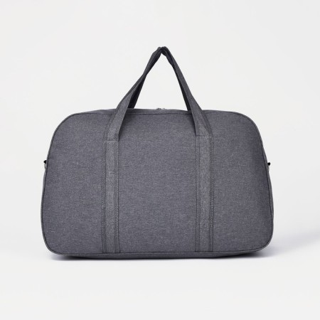 Road bag with lightning, external pocket, long belt, gray color-1