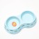 Board of plastic plastic double 2 x 160 ml, 25 x 14 x 5 cm, blue