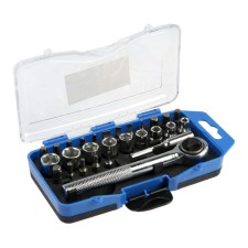 Set of end heads and bit tundra, ratchet, extension cord, 28 items