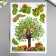 Plastic sticker multi -layer "crop" mix 44x25 cm