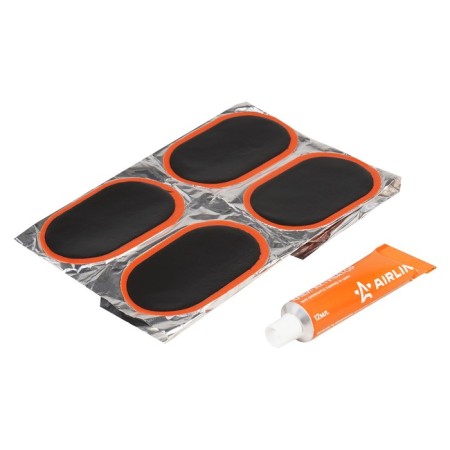 Remkomplekt for cameras, oval patch 75x50 mm - 12 pcs., Glue Activator 12ml ATRS107-2