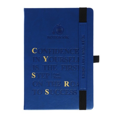 The diary is low, the PVC cover, A5, 140 sheets, cage, elastic band, "office", mix-2