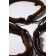 Bracelet Skin "Parun", brown color, d = 7.5 cm