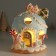 Souvenir Polystone Light "Gingerbread House-House Ball, with snowmen" Sephire 17.5x16x18 cm 103236