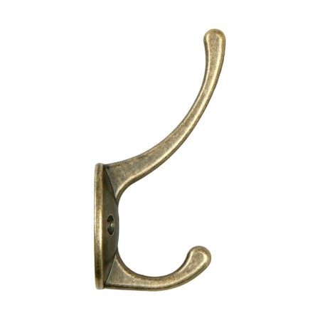 Hook furniture tundra TKD008, two -rod, bronze-3