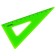 Triangle 30*/11 cm Istanm, plastic, transparent, neon colors, mix