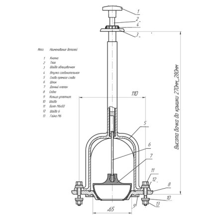 Dvivate valve "RBM" Ab-118, pen-3