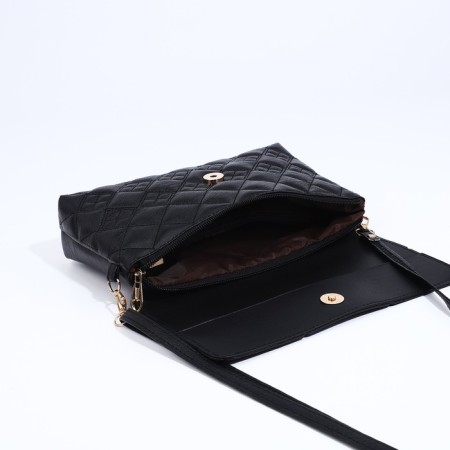 Bag-clate on magnet, long belt, black color-7
