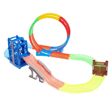 The Magic Track, flexible, shines in the dark, 133 details, elevator, dead loop-3