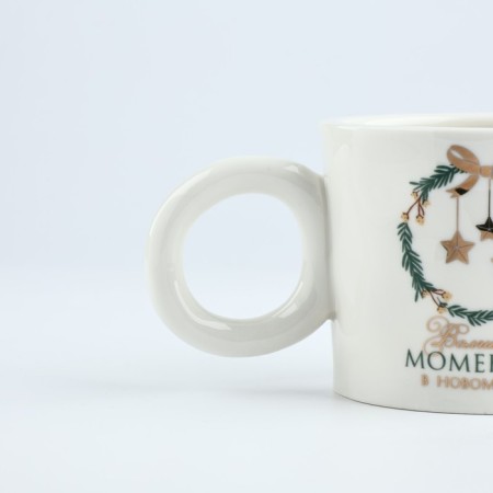 New Year's ceramic mug of "magic moments", 400 ml-1