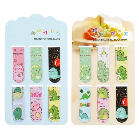 A set of magnetic bookmark for books Calligrata 6 pieces, "Dragons", mix-1