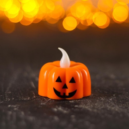 Candle "Pumpkin", LED, species mix-1