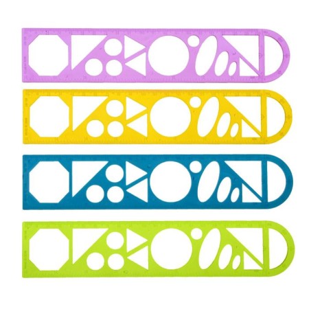 Time of stencil - Transporter, 3 in 1, 20 cm, tinted, fluorescent, mix