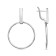 Earrings "minimal" rings, echoing